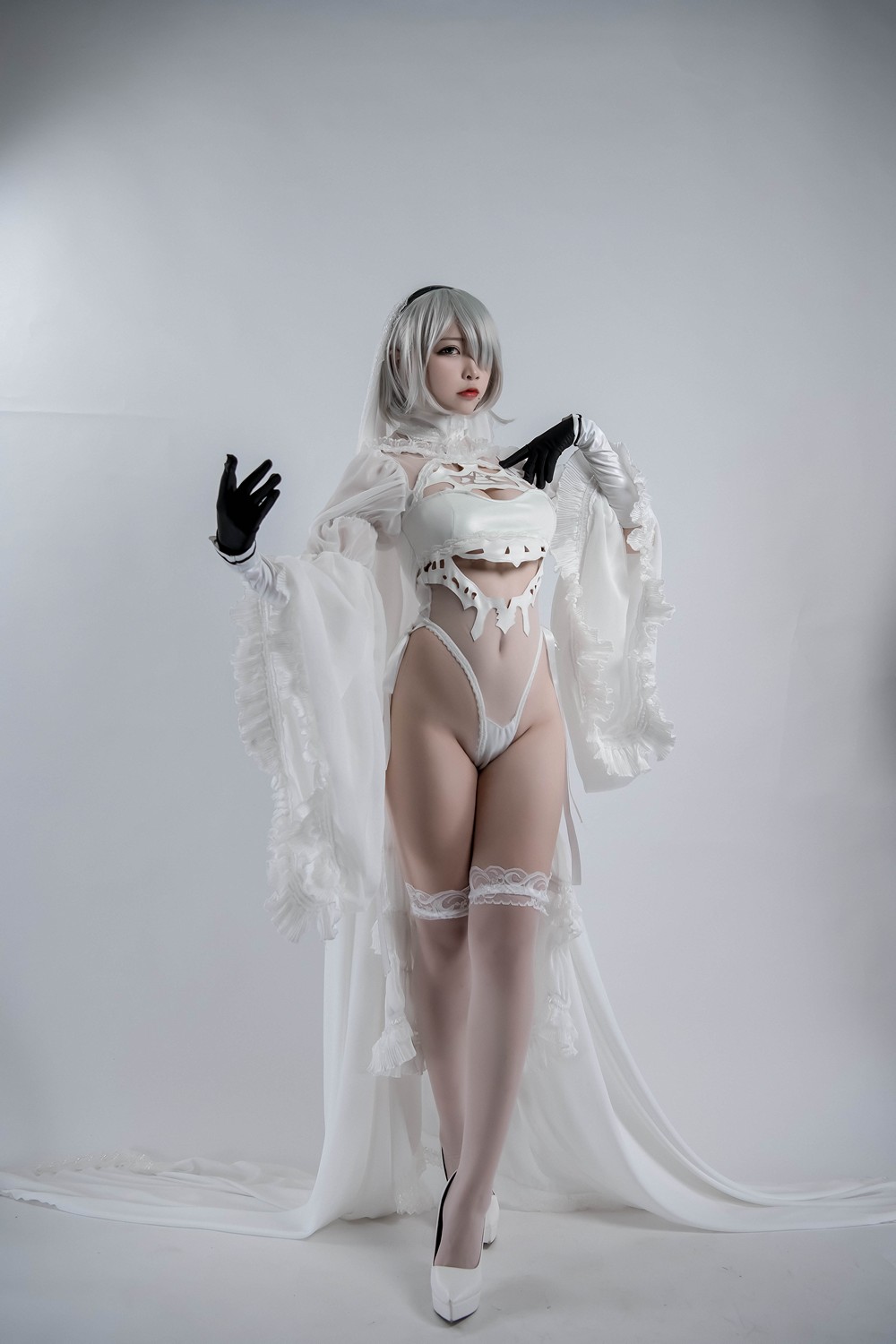 [二佐nisa] 2b同人花嫁 - COSPLAY -