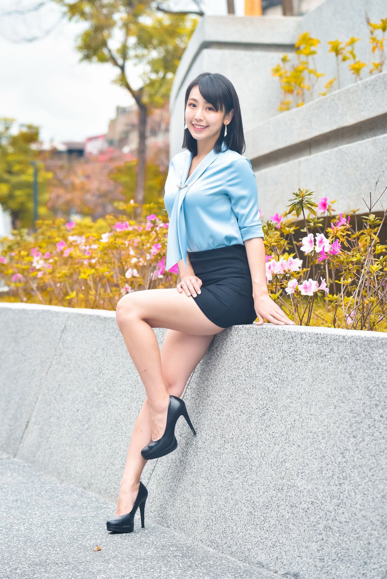 台灣腿模絲襪高跟鞋美腿外拍 陳希希 OL高跟美腿 [20P] - 貼圖 - 絲襪美腿 -