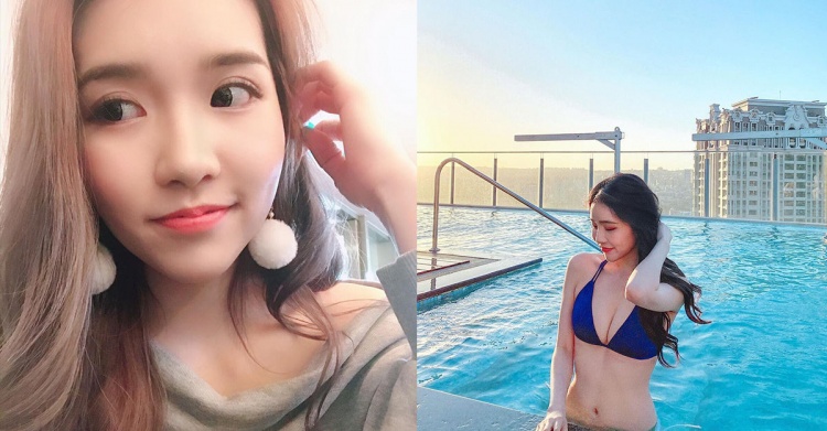 氣質正妹「小露酥胸＋白嫩長腿」甜美笑容誘惑你：有胸有腿太完美！~Angel安恬 - 素人正妹 -