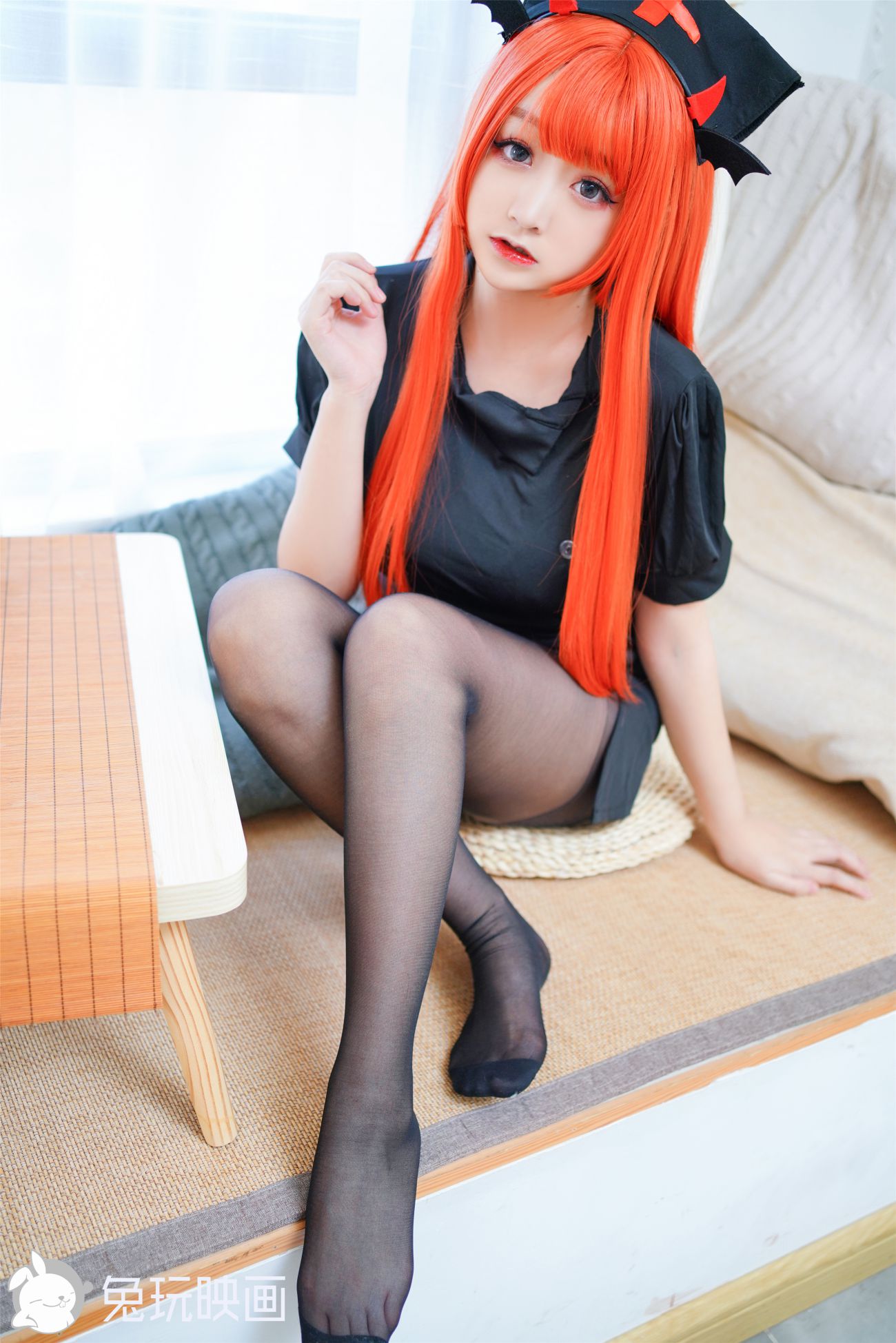 兔玩映畫 橘色黑護士 - COSPLAY -