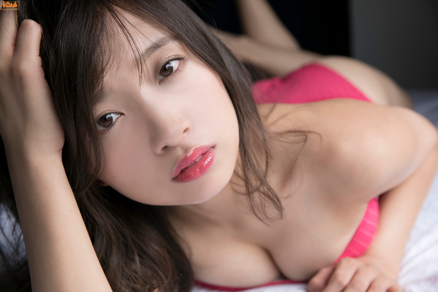 豐唇美模暗房桃色內衣私拍 渡邉幸愛 - 貼圖 - 清涼寫真 -