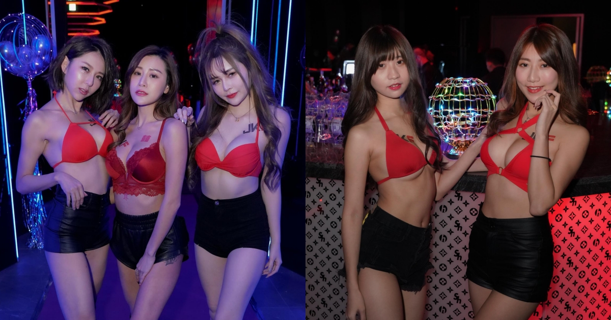 JKF女郎「乳浪襲捲台中」畫面有夠兇猛！台中最頂級夜店「Super House」香艷美乳滿出來