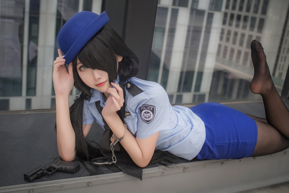Momoko葵葵 - Tokisaki Kurumi Police Uniform - COSPLAY -
