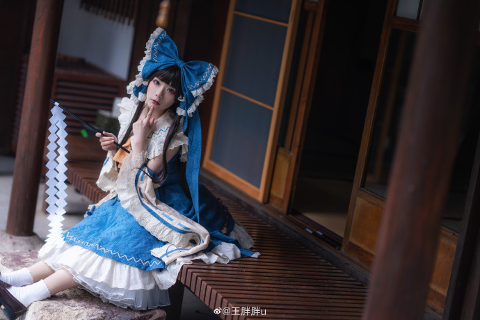 東方project   博麗靈夢   青靈夢   @王胖胖u - COSPLAY -