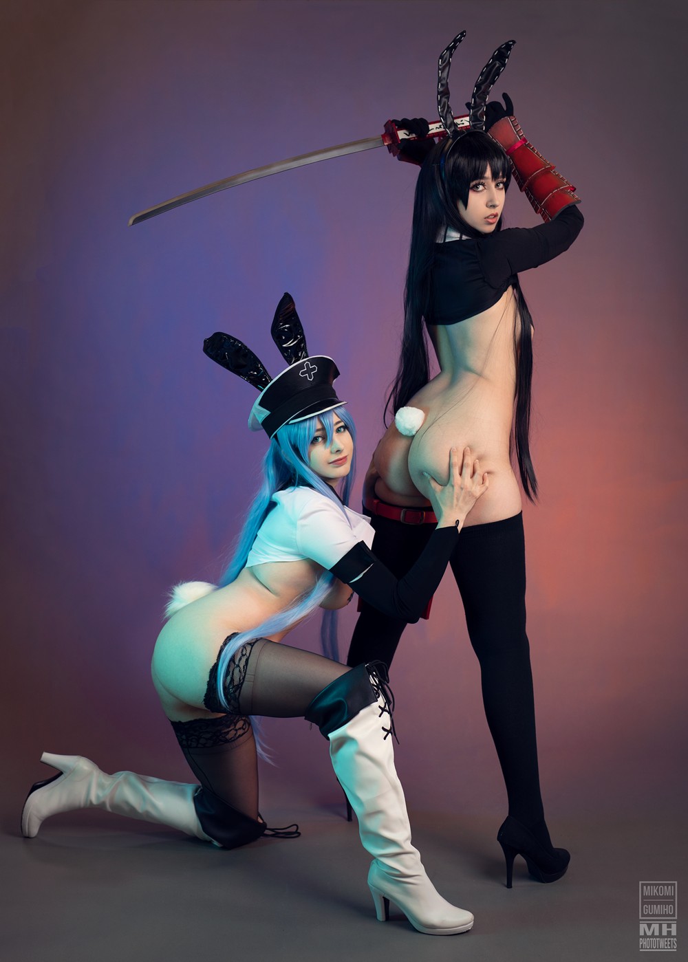 Mikomi Hokina &amp; Gumiho.arts - Esdeath x Akame Reverse Bunny (Akame ga Kill!) - COSPLAY -
