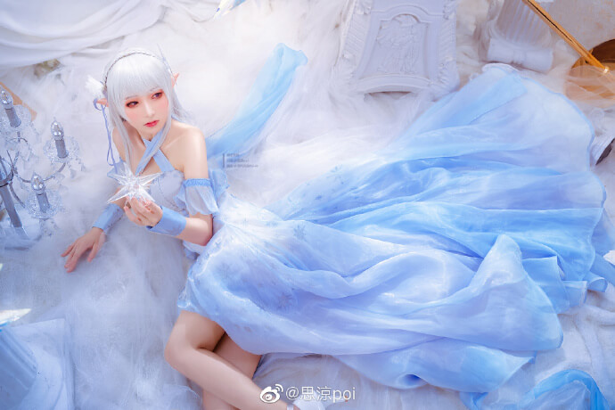 從零開始艾米莉亞EMT 愛蜜莉雅水晶禮服cos cn思涼poi - COSPLAY -