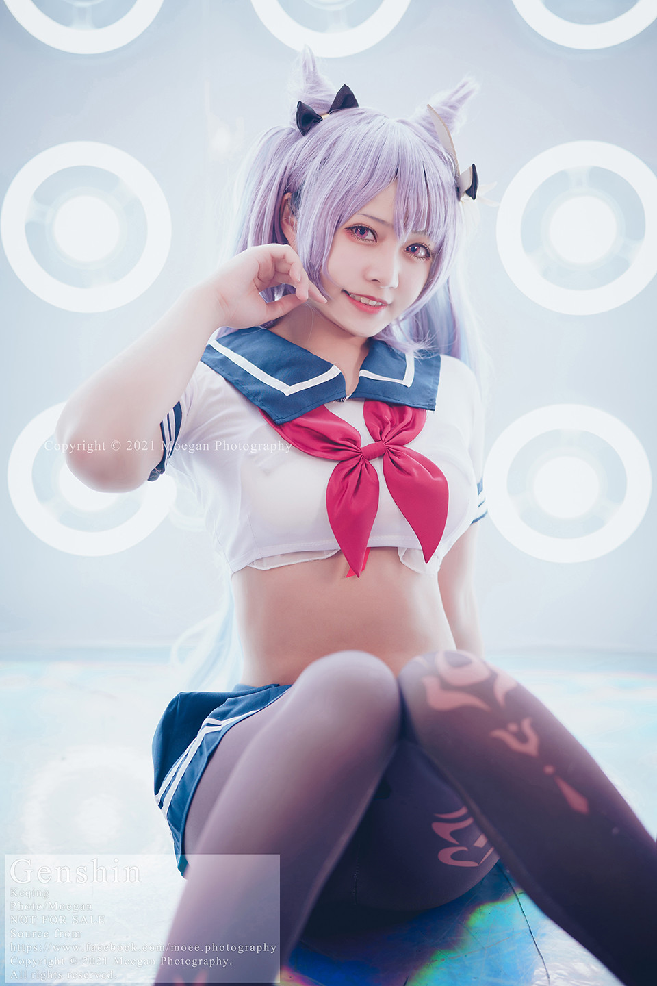 [COS][Tsuru 鹤葵] Keqing, sailor suit ver. (原神)-雨霖铃_词牌名