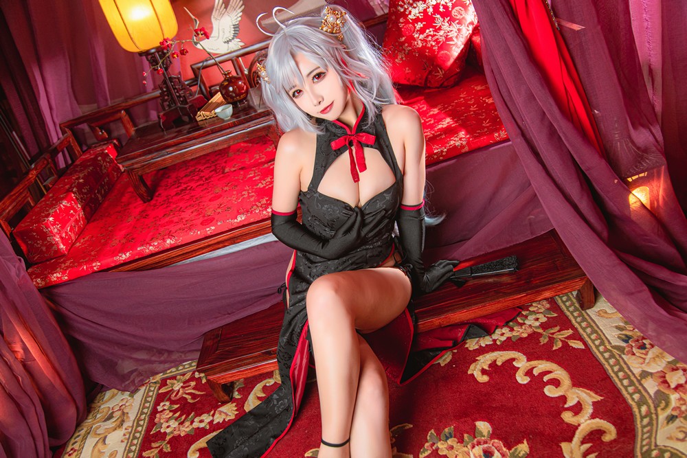 Momoko葵葵 - 歐根親王 － 旗袍 - COSPLAY -