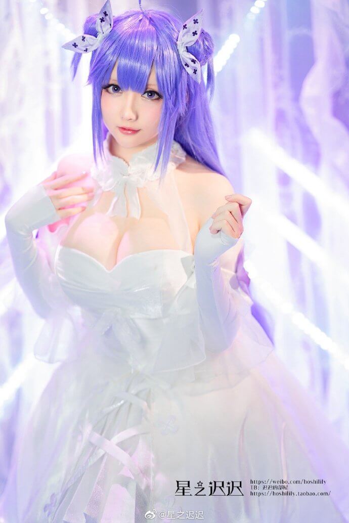碧藍航線獨角獸婚紗cos誓約花嫁 cn星之遲遲 - COSPLAY -
