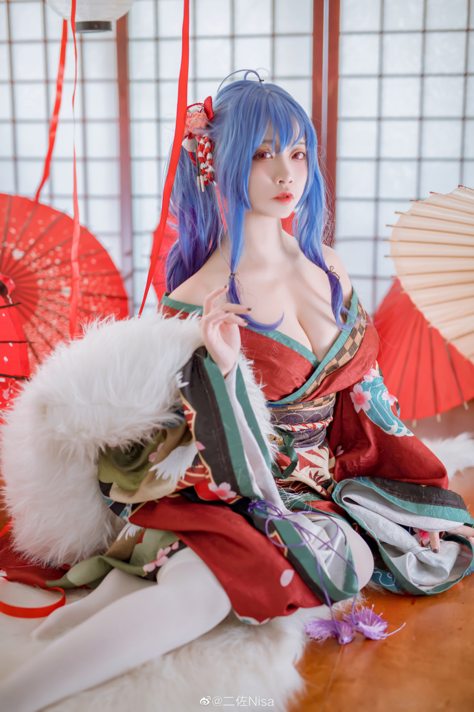 碧藍航線聖路易斯cos雪下之飲 和服之美 cn二佐Nisa - COSPLAY -