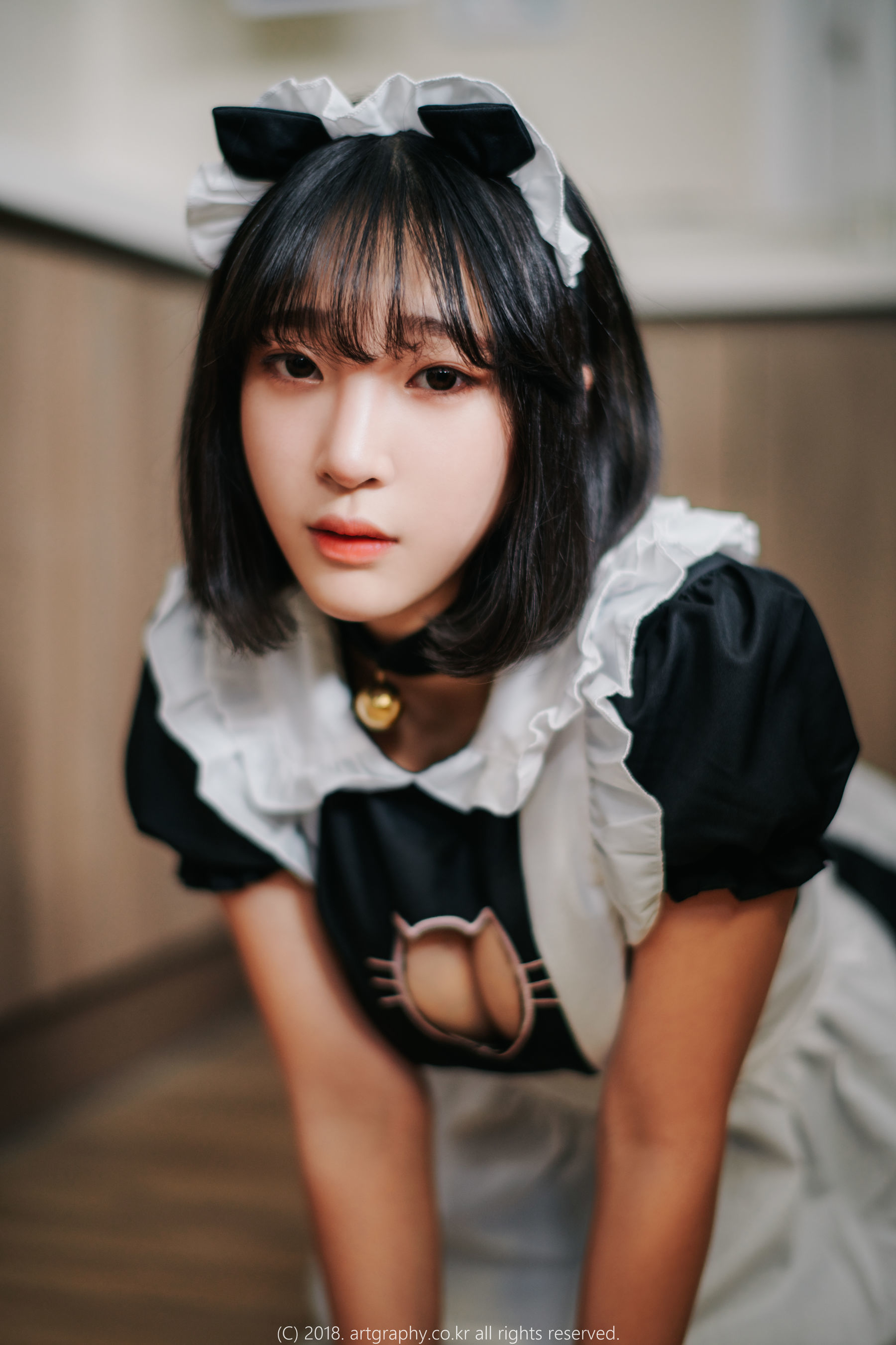黑絲製服+女僕誘惑 ARTGRAVIA 童顔巨乳姜仁卿 - 貼圖 - 清涼寫真 -