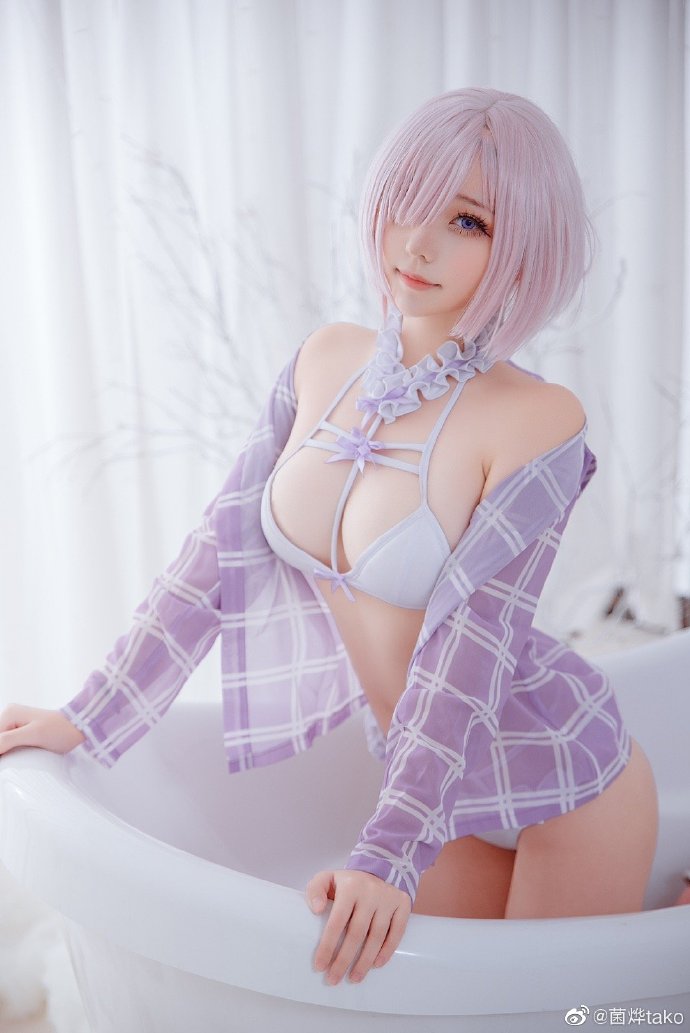 Fate/GrandOrder 瑪修同人泳裝COS CN菌烨tako - COSPLAY -