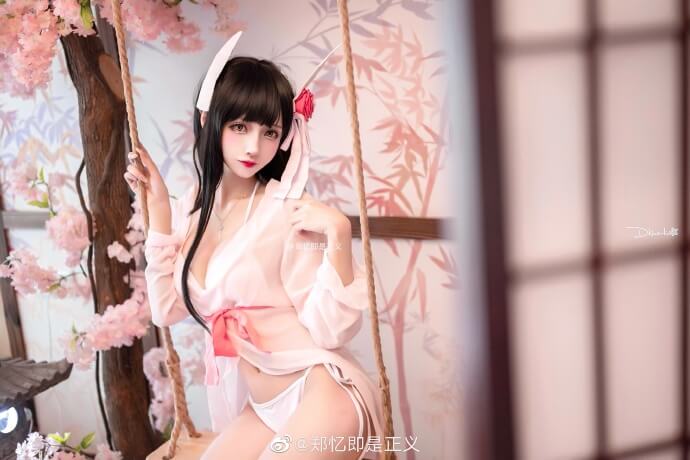 碧藍航線鲟睡衣cos,粉色迷叠動人 cn鄭憶即是正義 - COSPLAY -