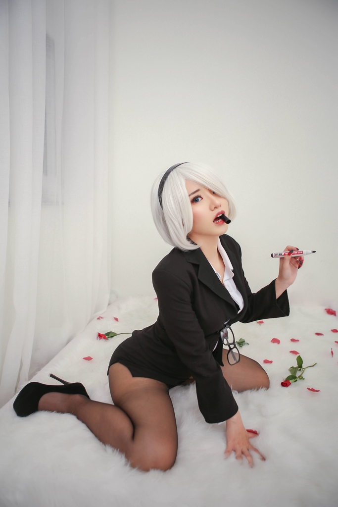 [Cosplay] Chono Black - 2B Office Lady (4 October 2021) - COSPLAY -