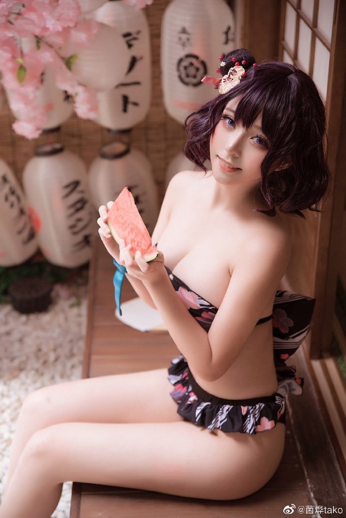 Fate/GrandOrder 葛飾北齋禮裝水著cos CN菌烨tako - COSPLAY -
