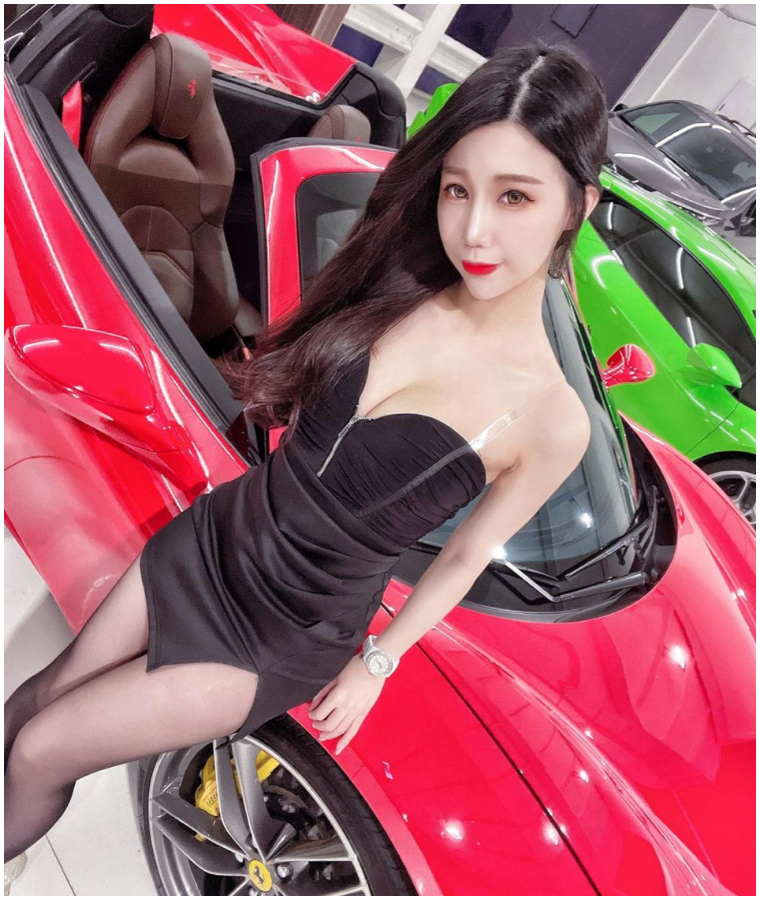 正妹的朋友都超正！「絕美 Dancer」Miyo 米優現身車展　閨蜜團一字排開超吸睛！
