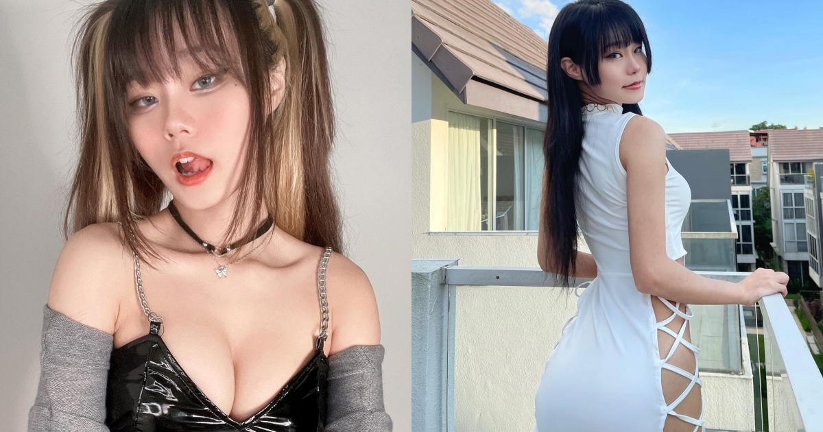 新加坡「童顏爆乳小惡魔」琦琦，潔白旗袍高衩綁帶「從腰露到大腿」Ｓ曲線全看光！ - 亞洲美女 -