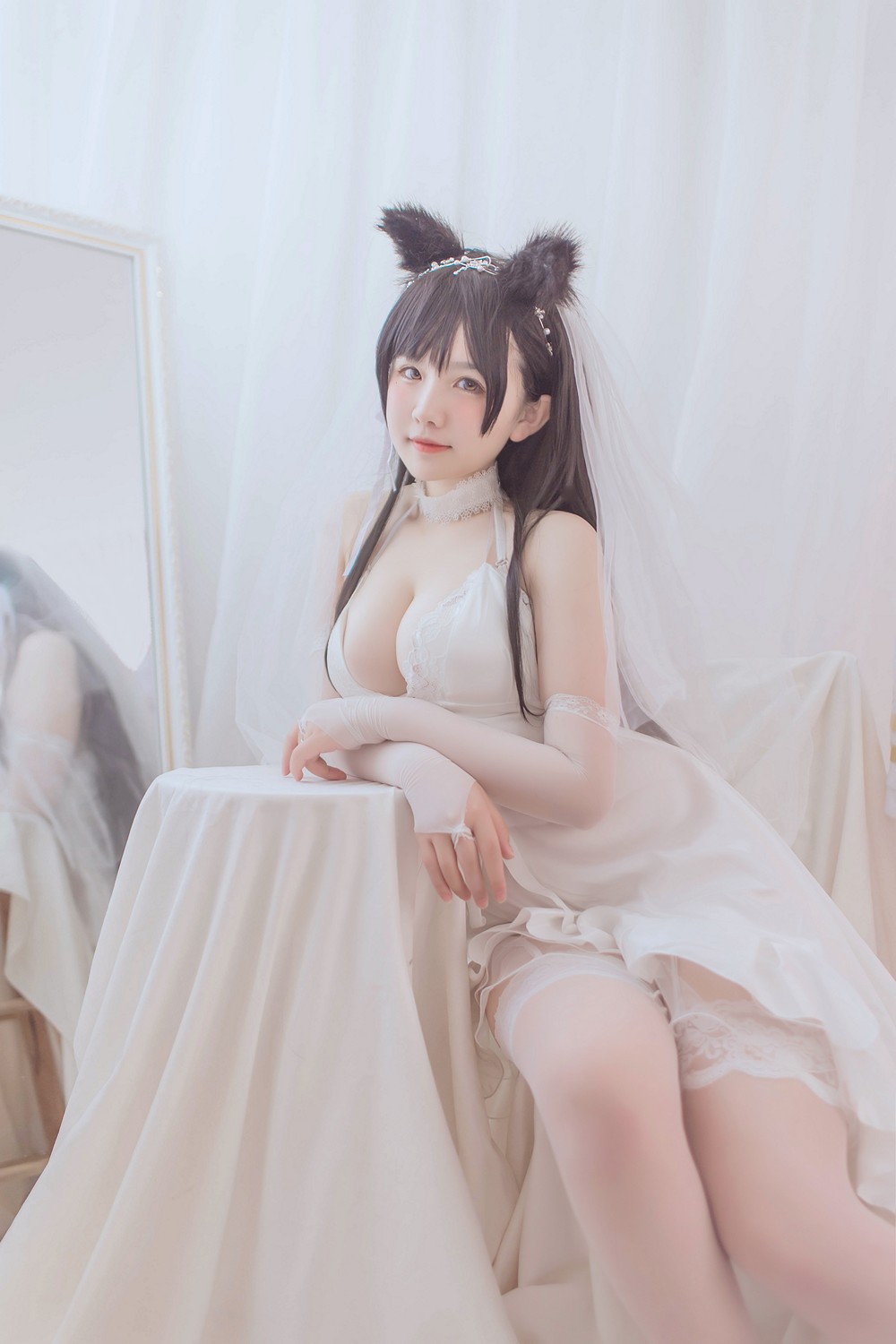 阿半今天很開心  愛宕婚紗[36P] - COSPLAY -