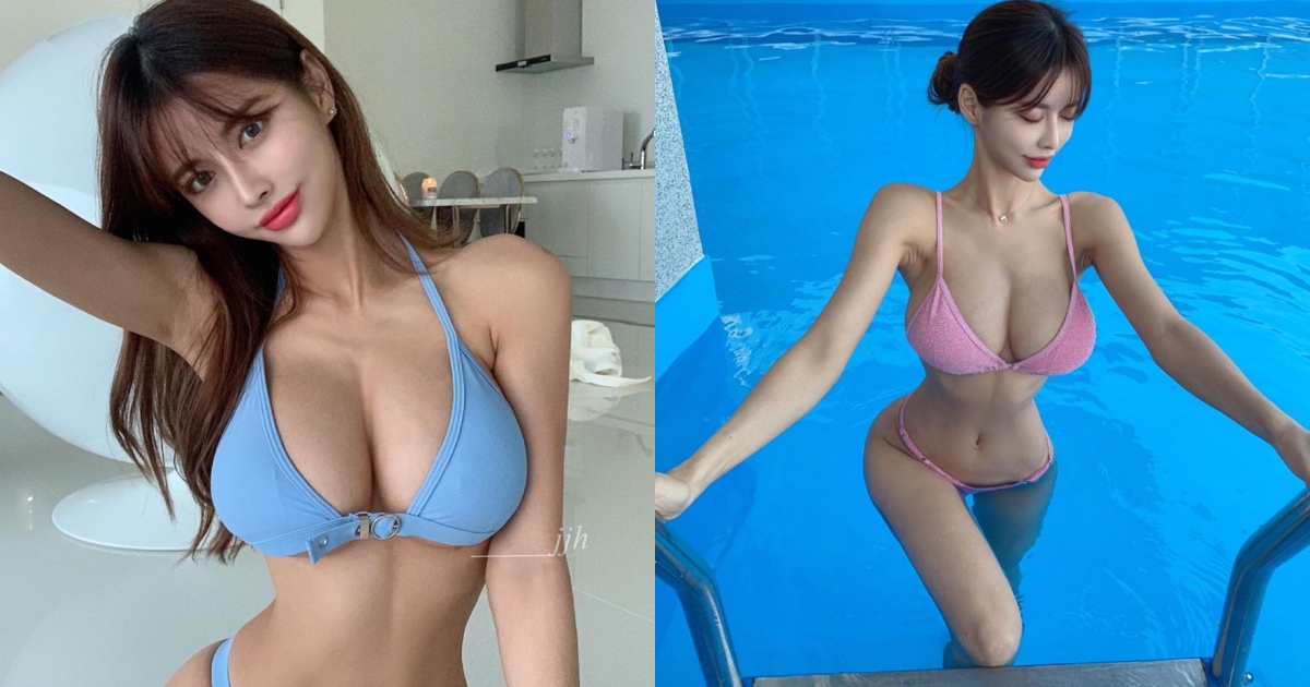 比娜美還要辣！巨乳正妹「螞蟻腰」超完美，比基尼讓人鼻血狂流！