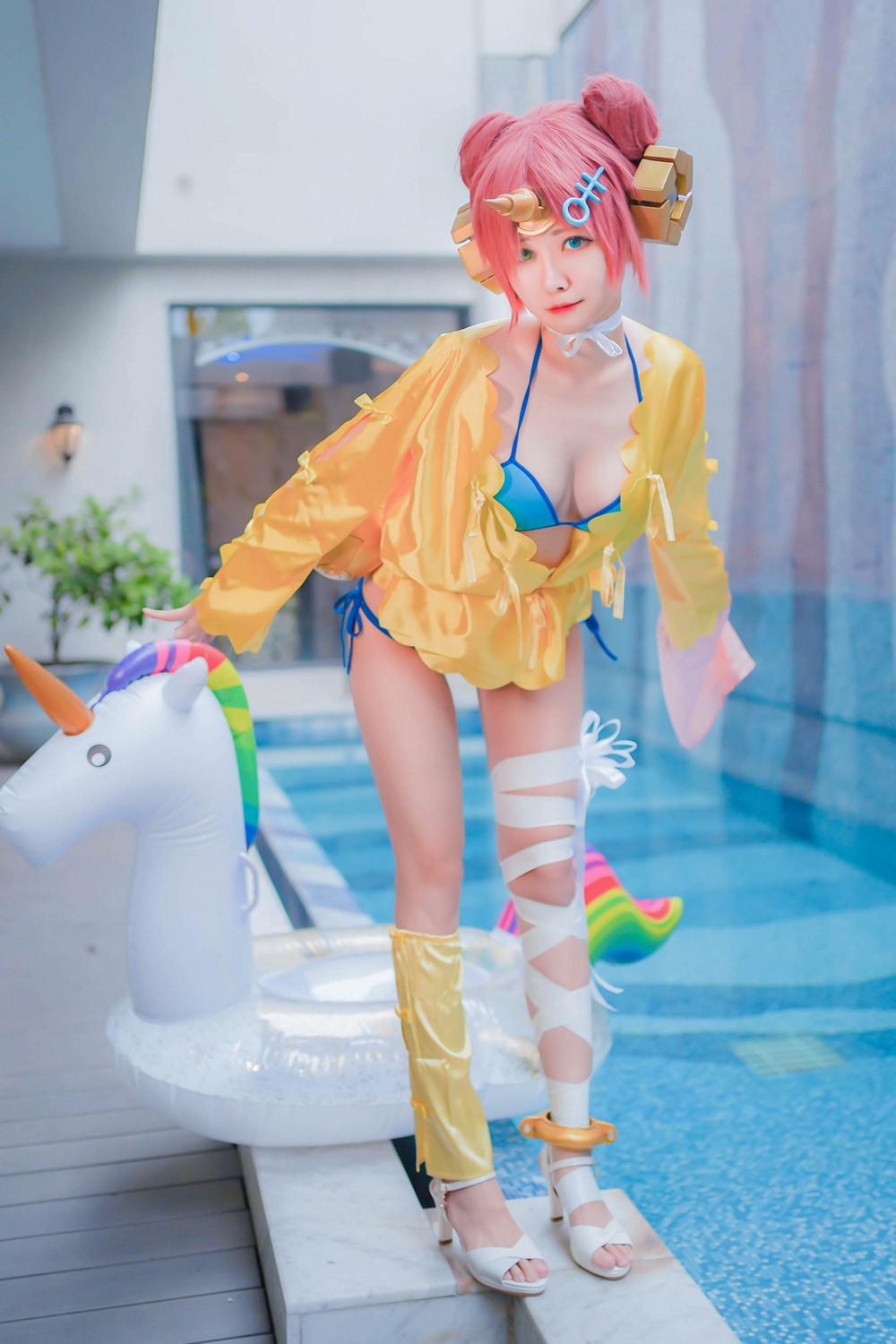 [Cosplay] Arty Huang - FGO Frankenstein swimsuit (2 sets) [32P] (6 February 2022) - COSPLAY -