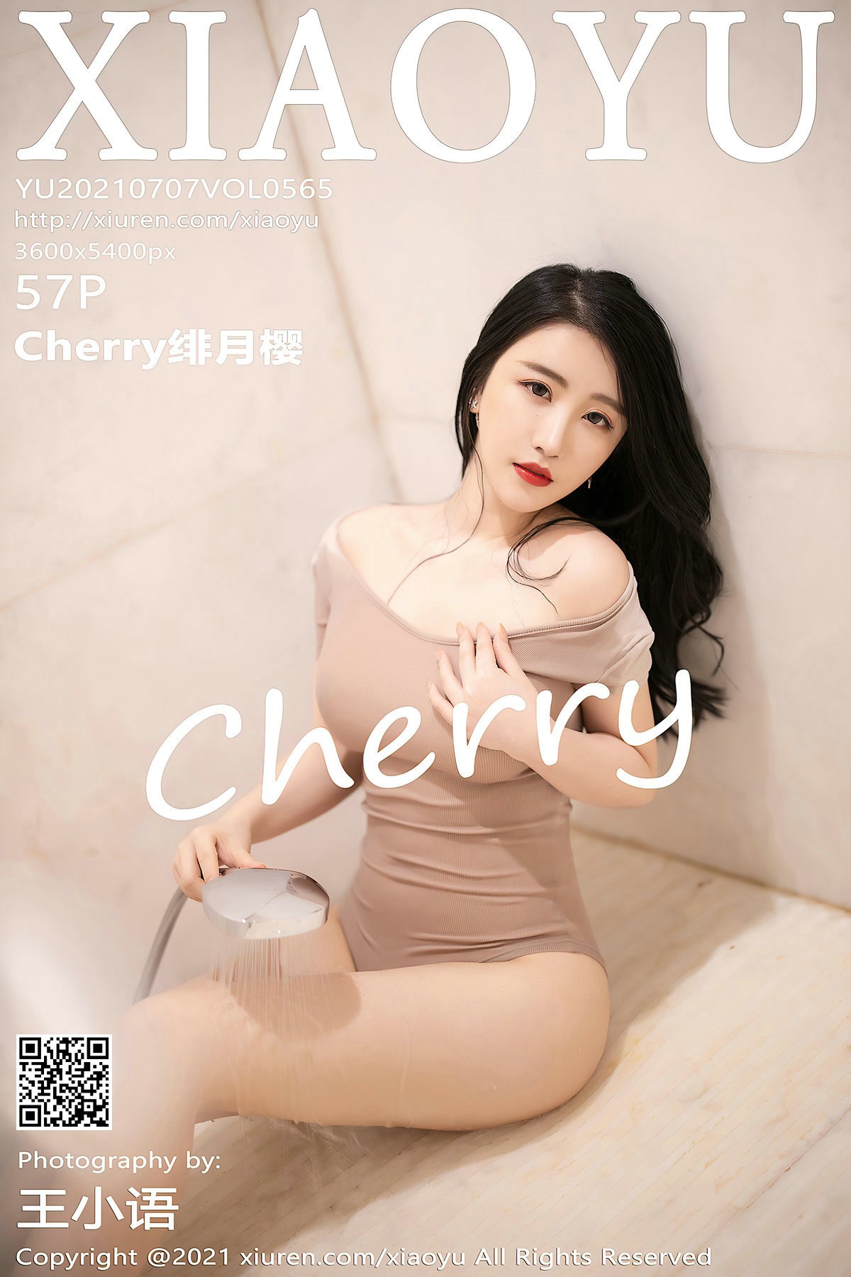 [Cherry绯月櫻]膚色高衩衣濕身魅惑 - 貼圖 - 清涼寫真 -