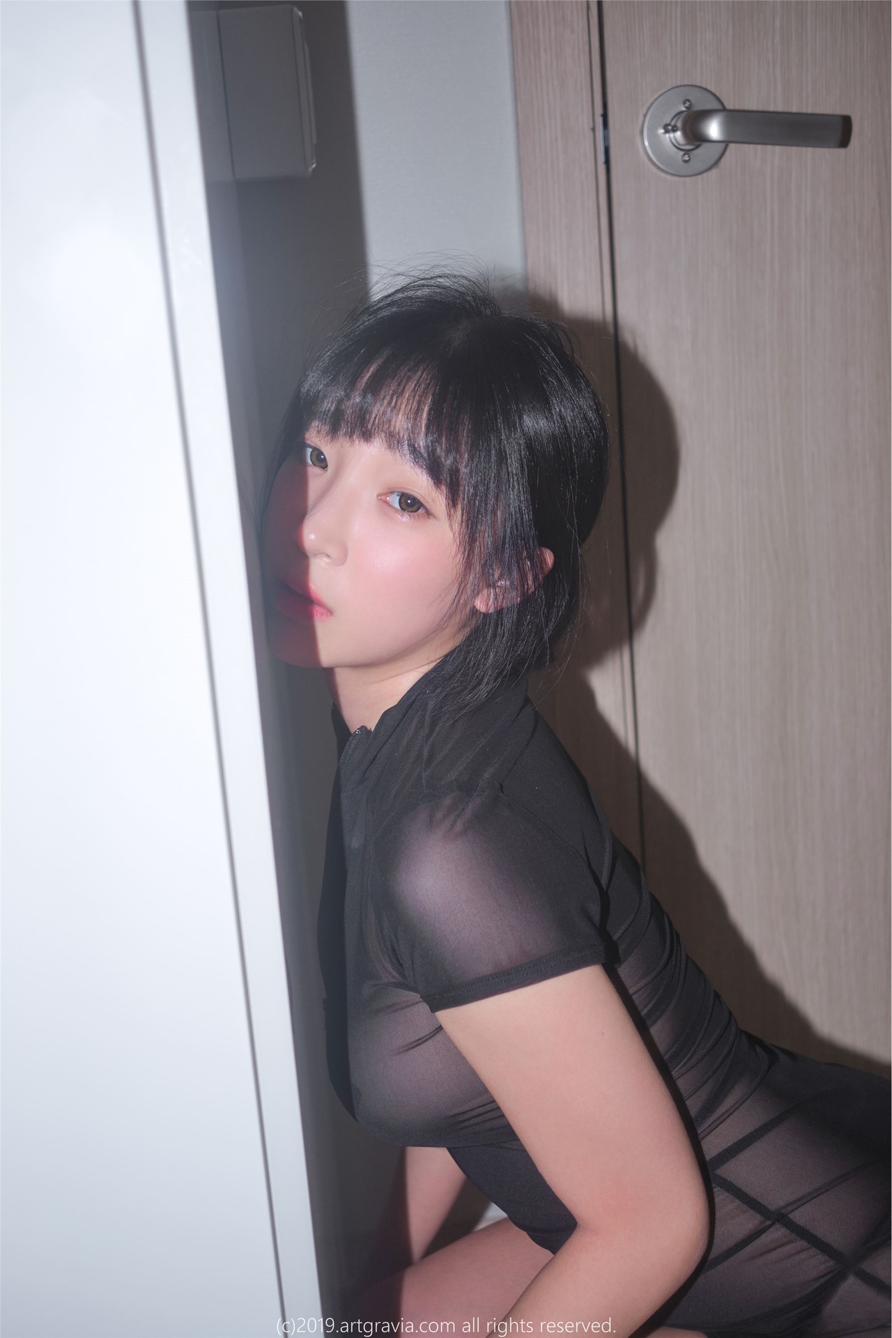 [Kang Inkyung강인경]超透黑絲情趣裝 誘人肉體迷惑你 - 貼圖 - 清涼寫真 -