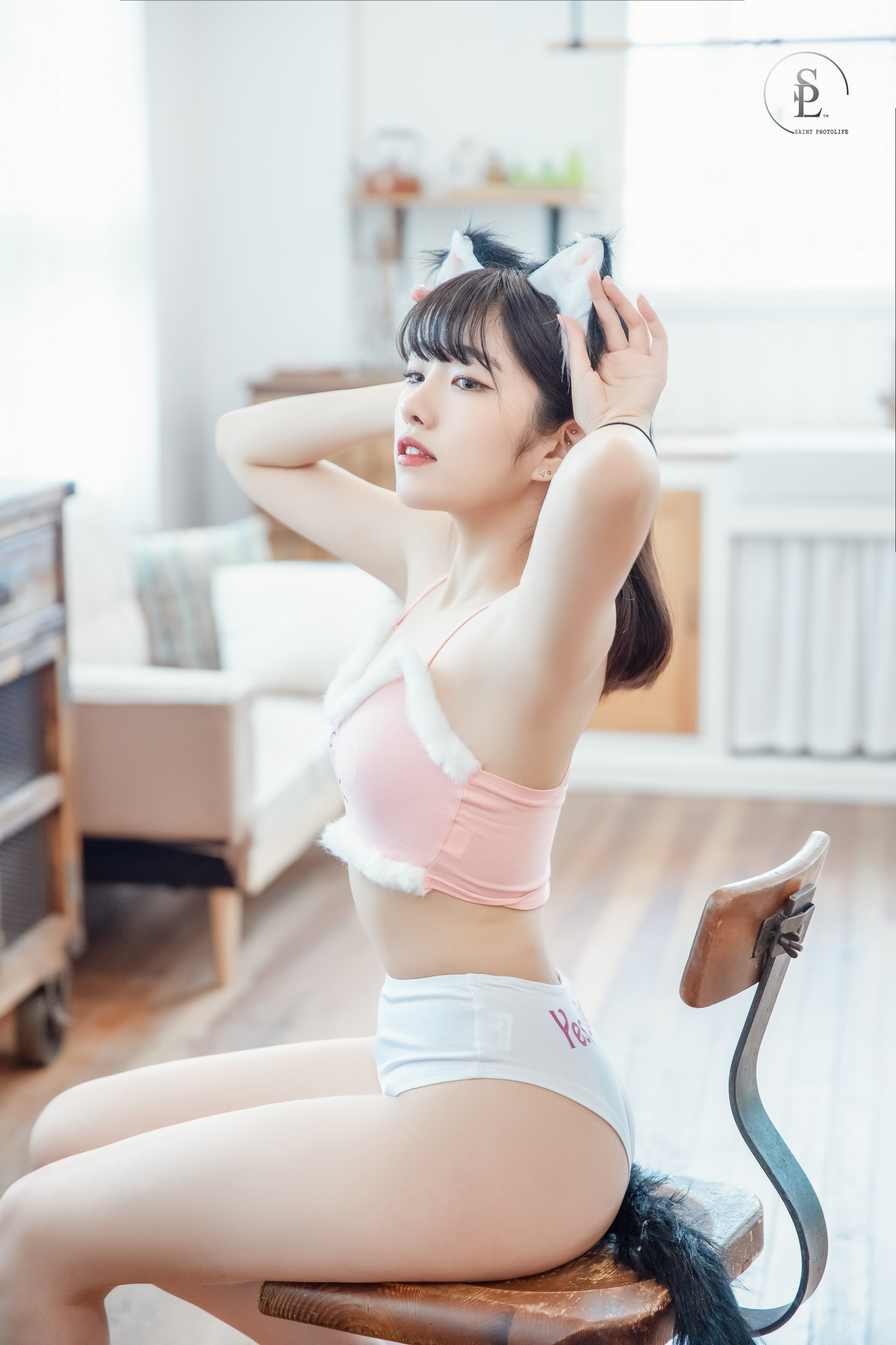 Sonson(손손)《俏皮貓娘+瑜珈緊身褲》賣弄魔鬼身材 - 貼圖 - 清涼寫真 -