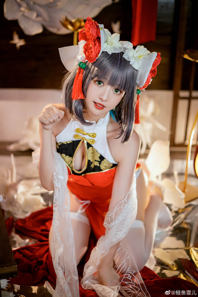 碧藍航線柴郡貓旗袍cos,新年快樂 cn鳗魚霏兒 - COSPLAY -