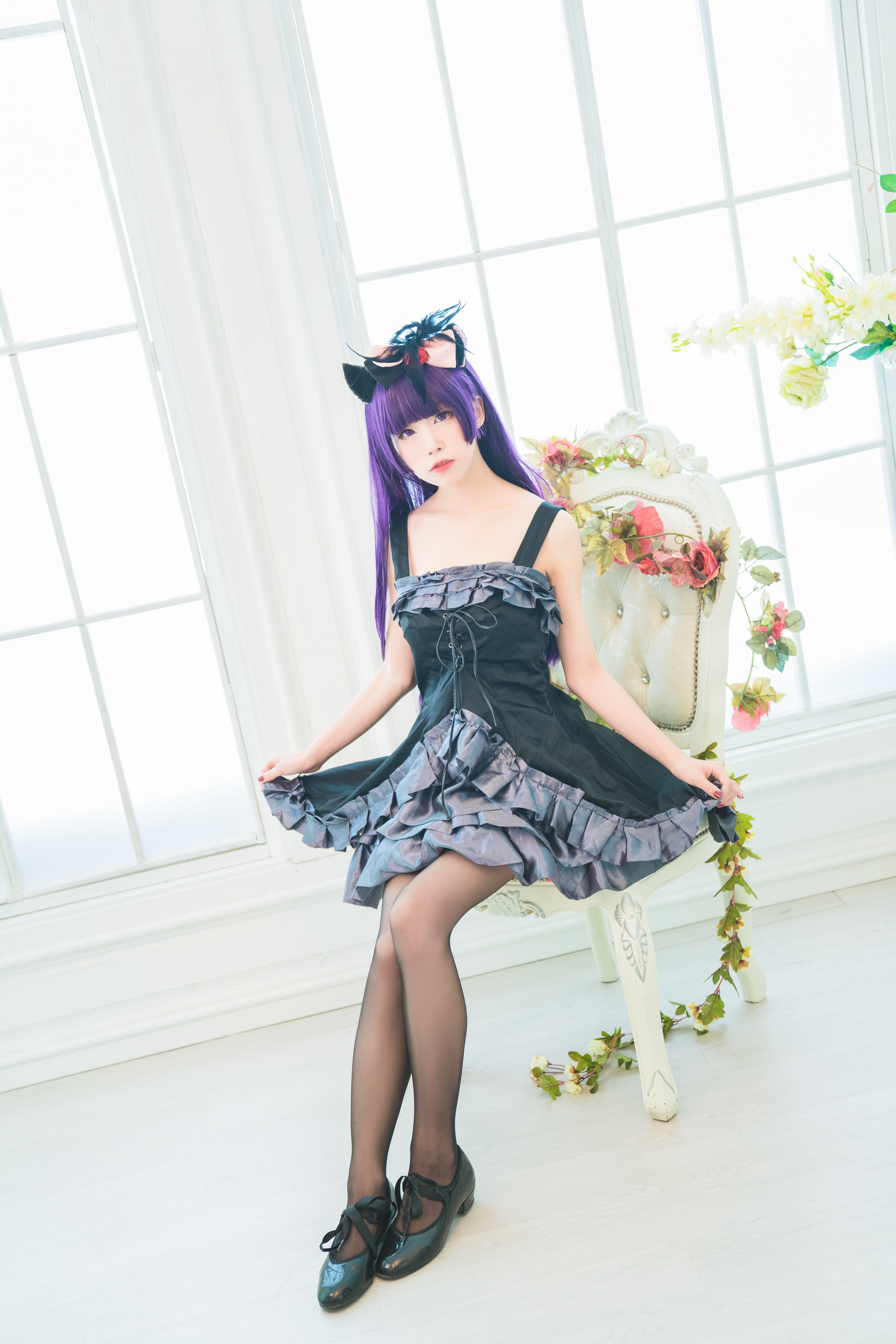 水淼Aqua《黑貓+穹妹》可愛顏值少女感爆發 - 貼圖 - 清涼寫真 -