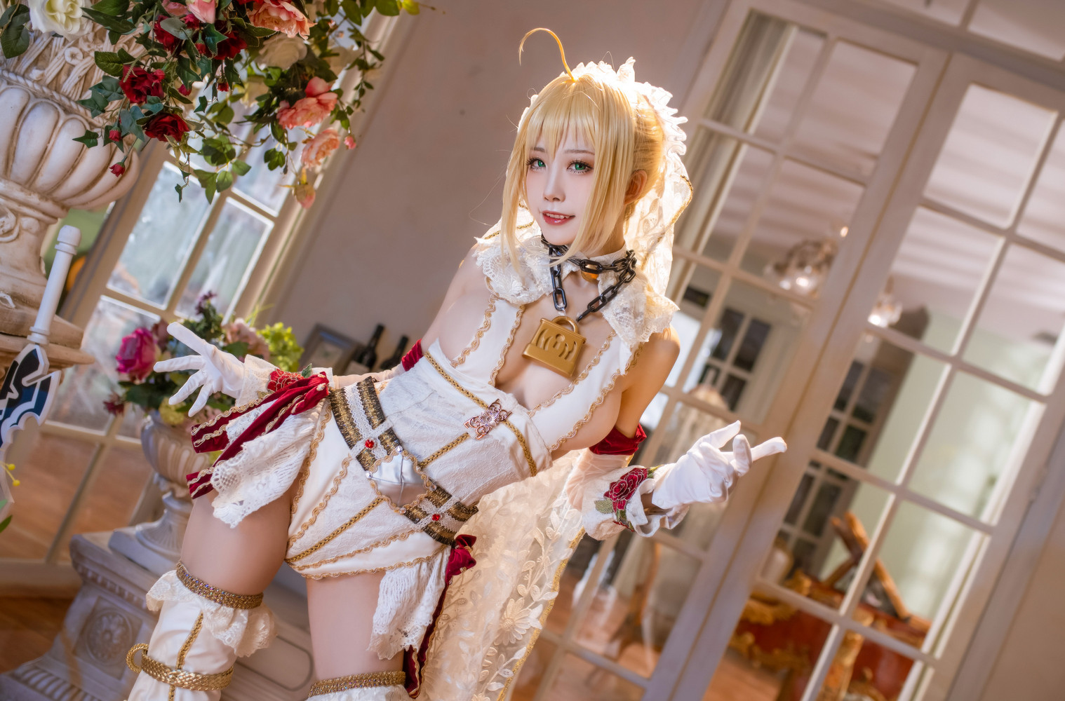 水淼Aqua《FGO- 尼祿》性感嫁妝側乳任你看 - 貼圖 - 清涼寫真 -