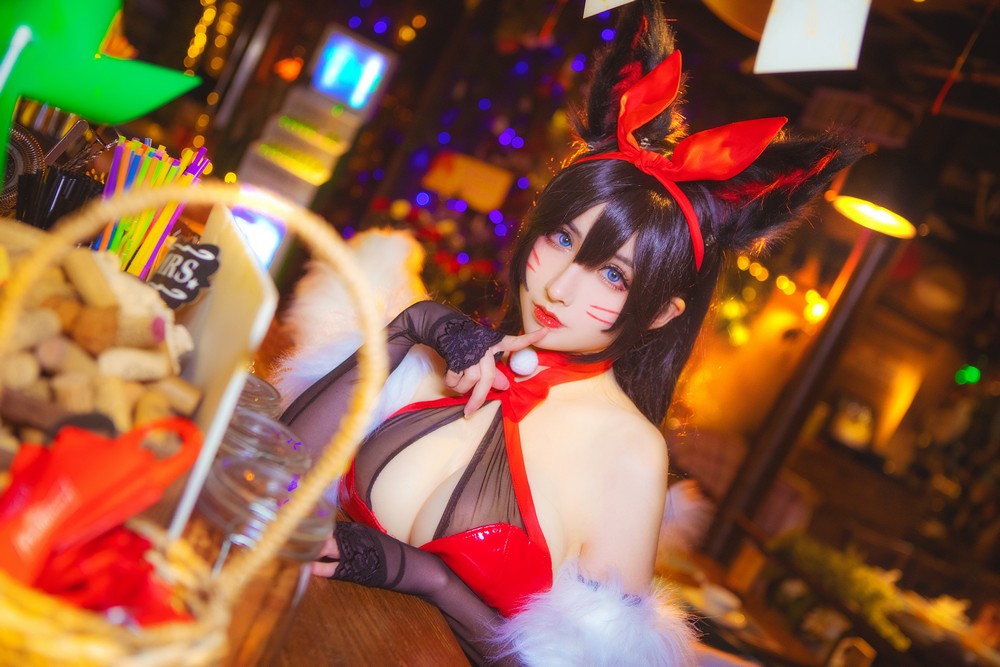 [2022-8-28] rioko涼涼子 NO.017 Bunny Girl Ahri [14P] - COSPLAY -