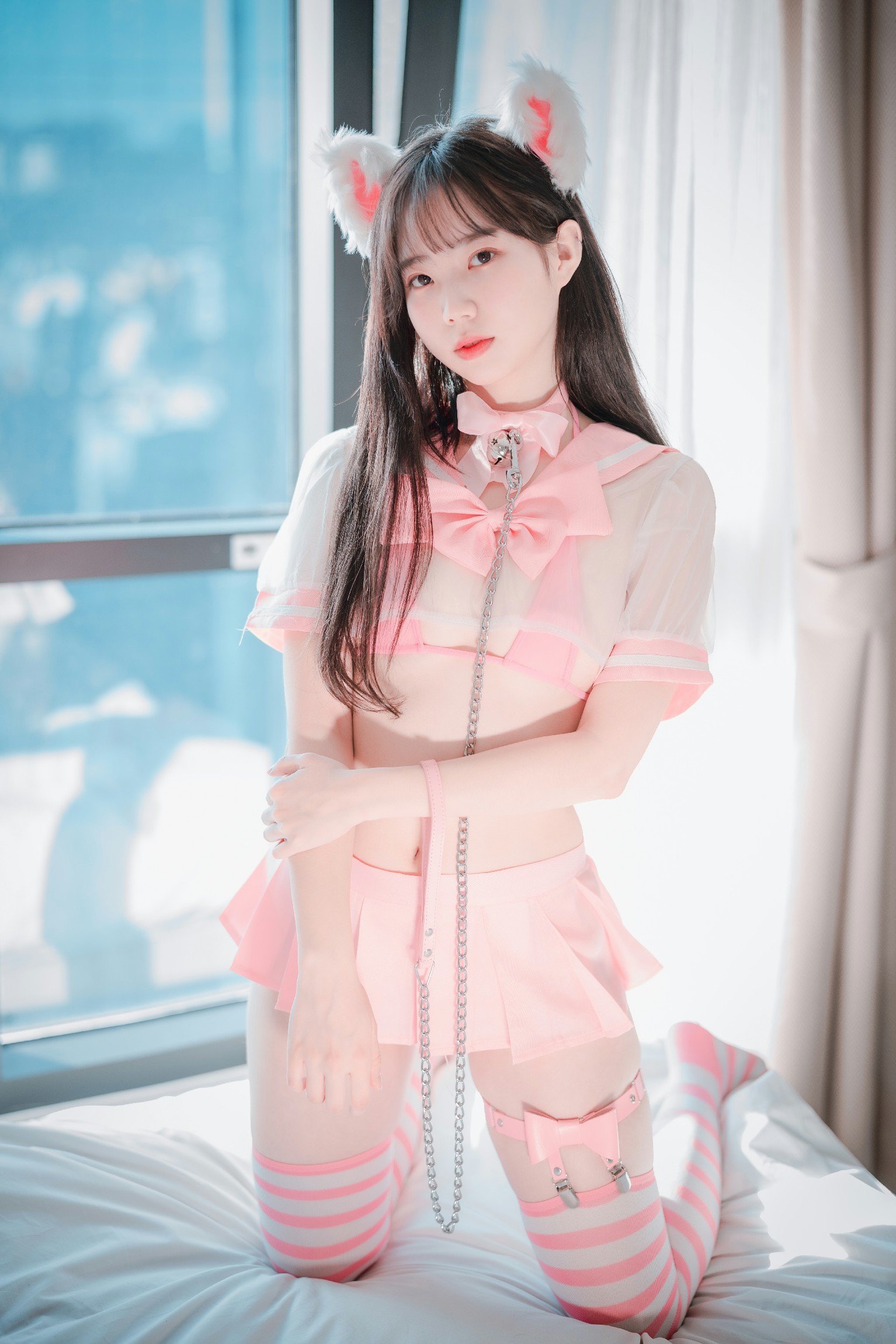 DJAWA Photo - Myu_a_ (뮤아) - Catgirl in Pink - 貼圖 - 清涼寫真 -