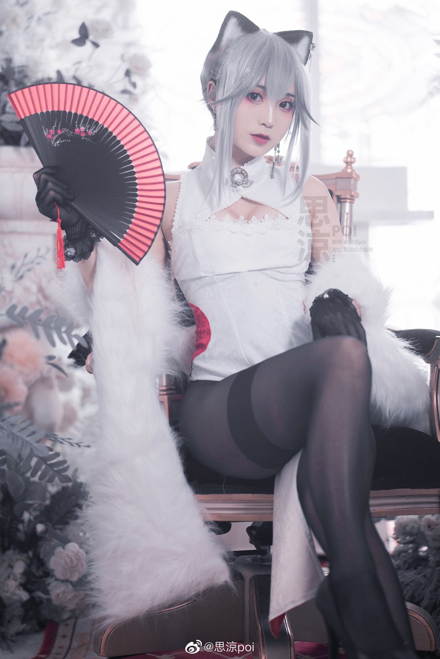 明日方舟 黑禮服cos,絕美冷豔黑 cn思涼poi - COSPLAY -