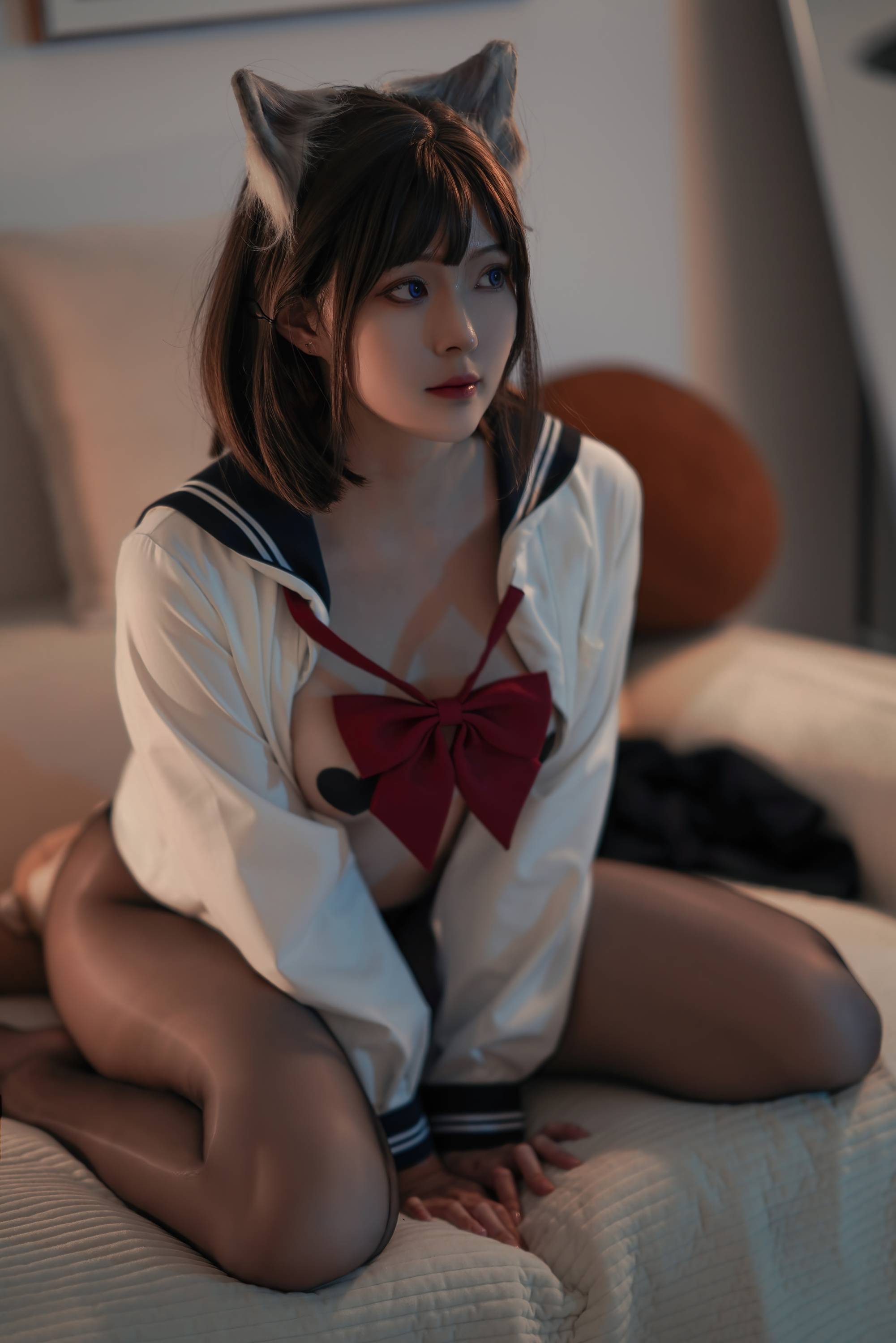 【網路收集系列】福利姬 夏夏子《 大尾巴喵 》VIP福利帖【50P】 - 貼圖 - 絲襪美腿 -