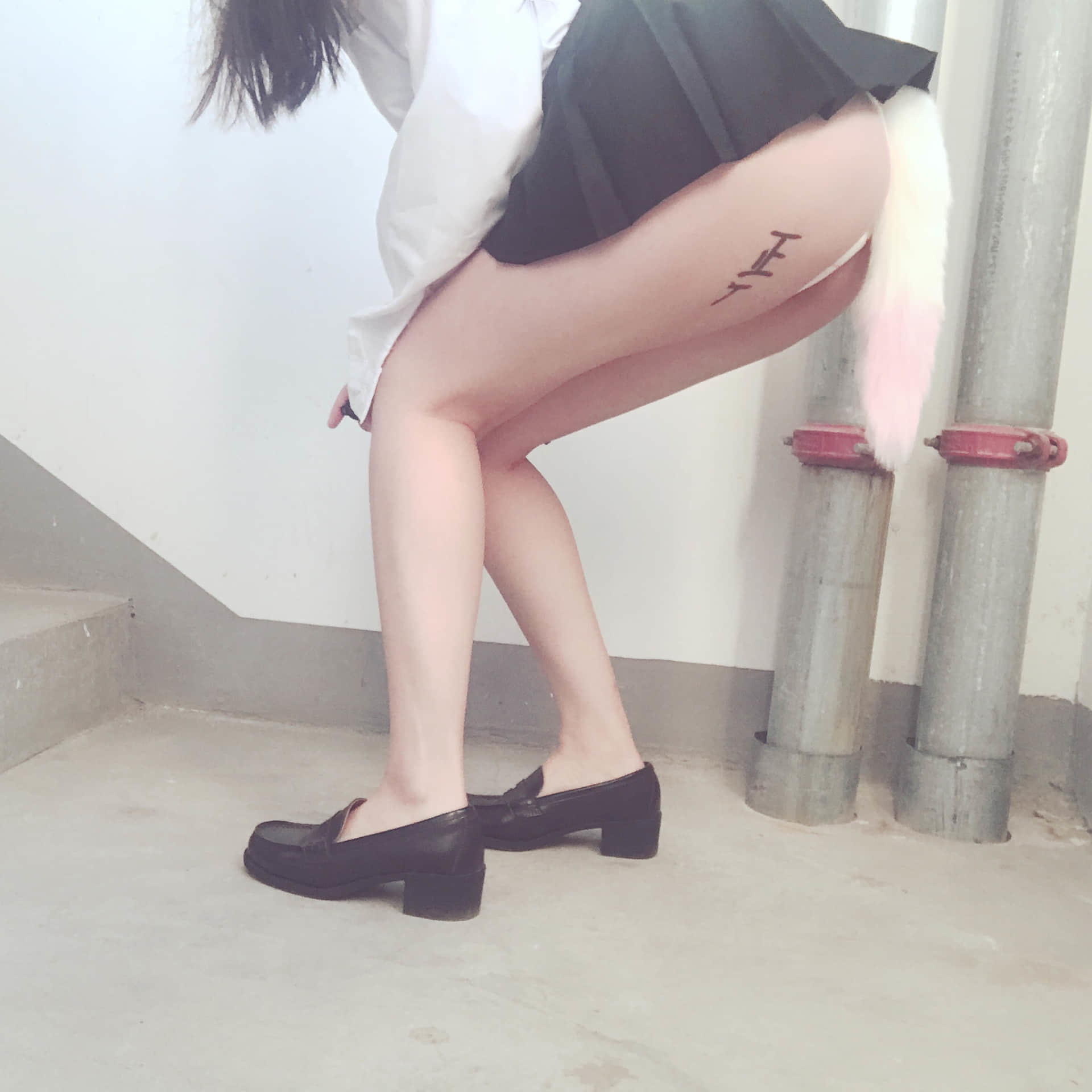 PR社網紅少女@芝麻醬 狐狸尾巴+浴室 - 貼圖 - 清涼寫真 -