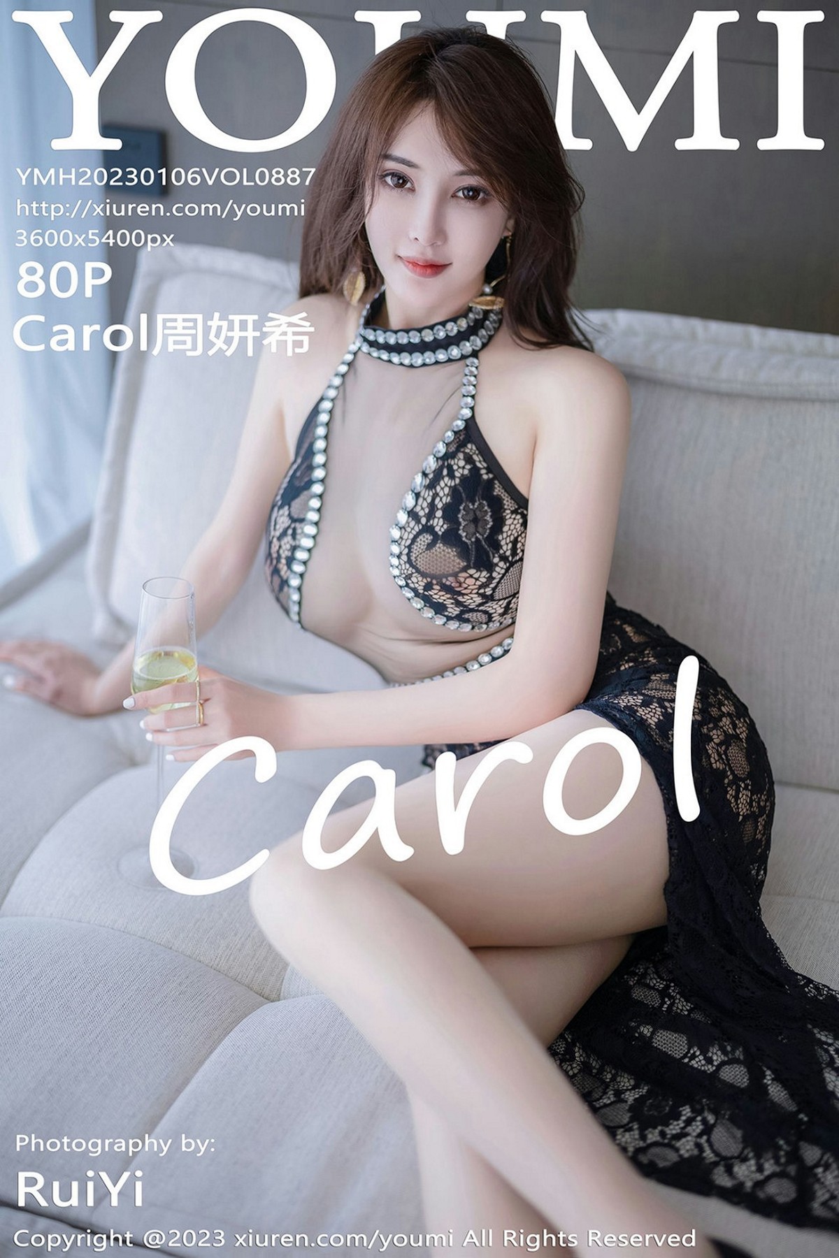 【YOUMI尤蜜荟】2023.01.06 Vol.887 Carol周妍希 完整版無水印寫真【80P】 - 貼圖 - 絲襪美腿 -