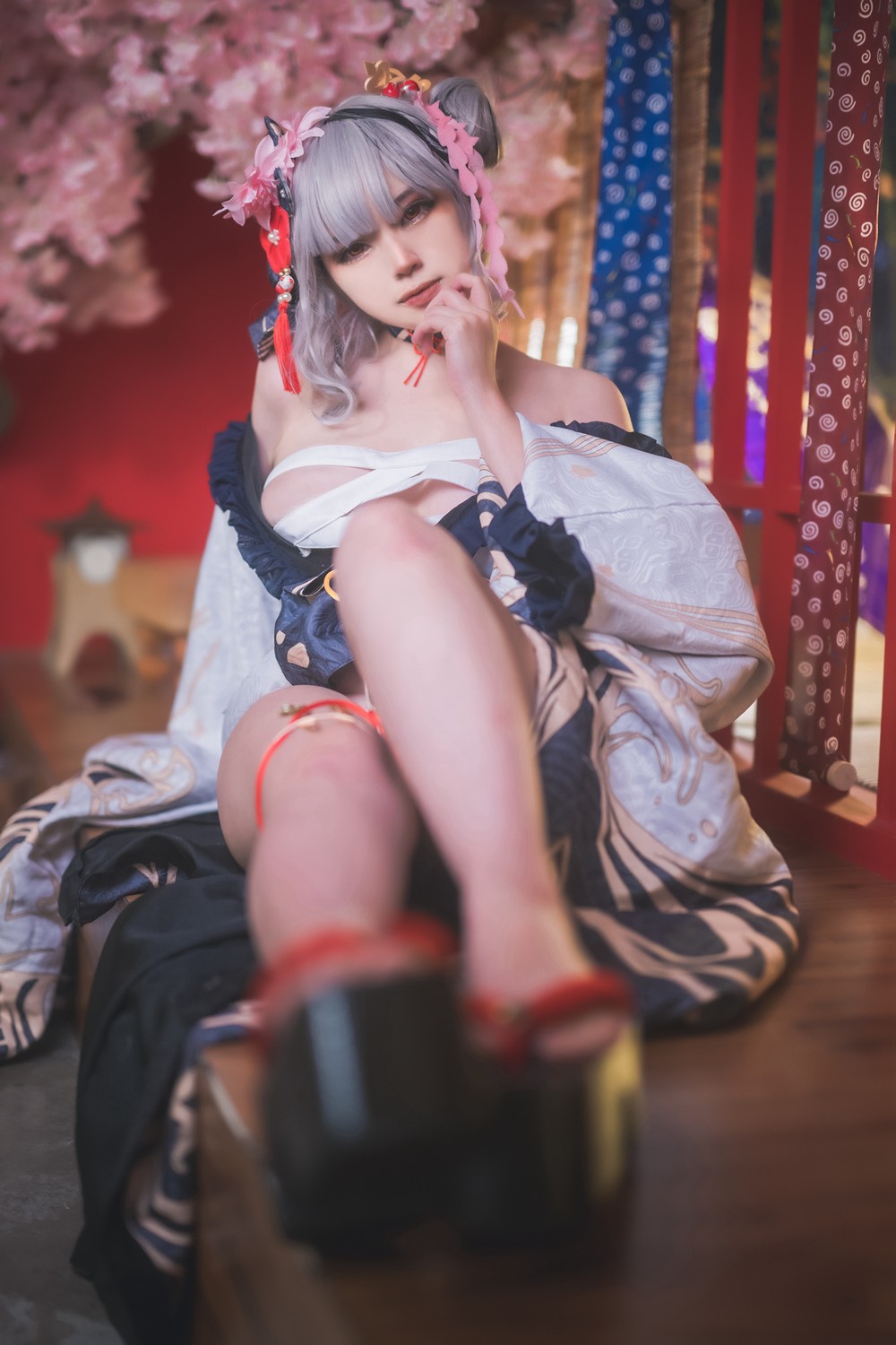 [奈奈紀] Sakamata Chloe Kimono Cosplay - COSPLAY -