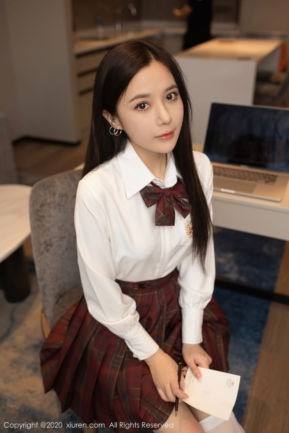 模特@魚子醬 發布，主題為學妹的便利貼遊戲[XiuRen] No.2904 - 貼圖 - 清涼寫真 -