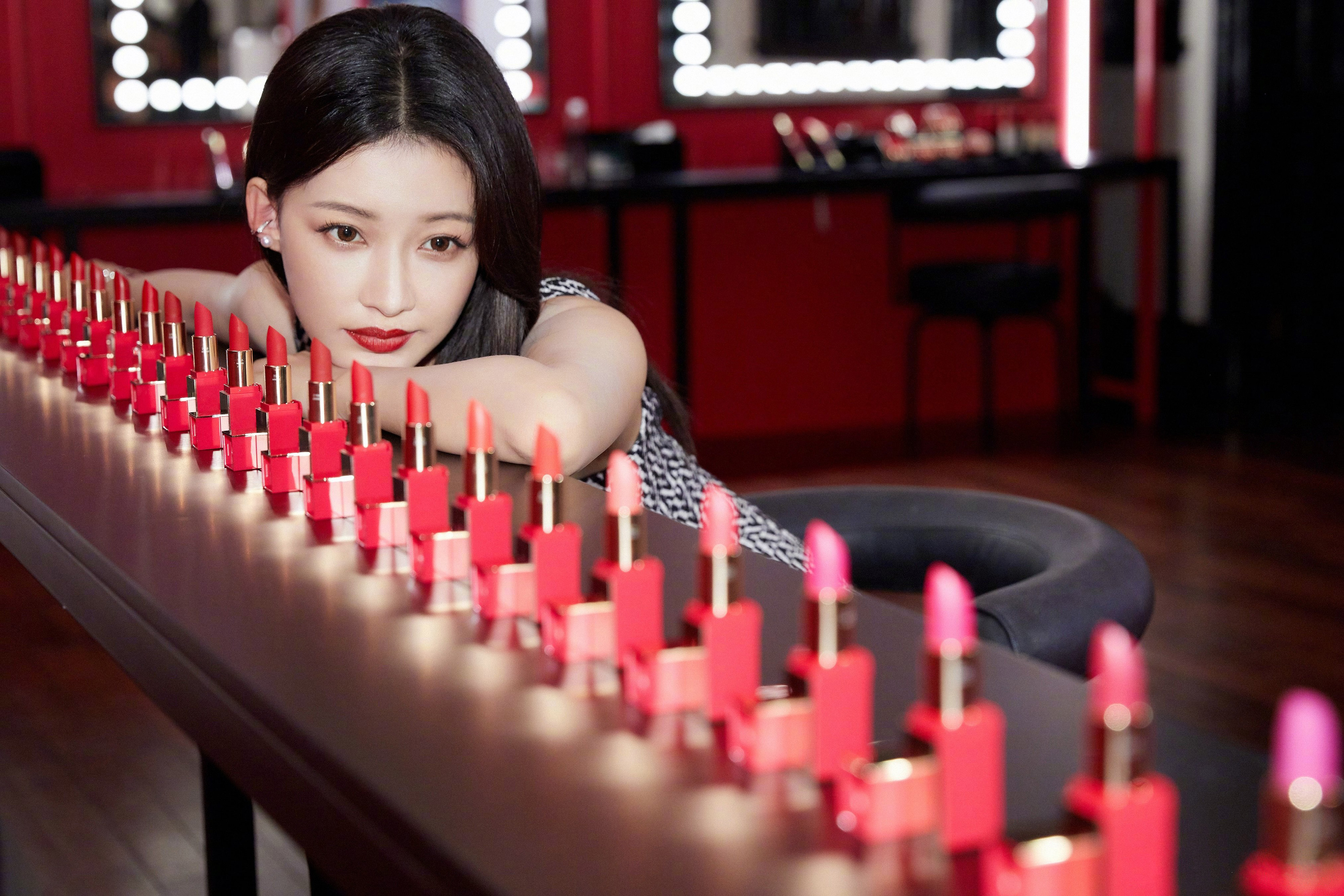 彩妝紅唇悅己容—孫怡[高清套圖] - 亞洲美女 -