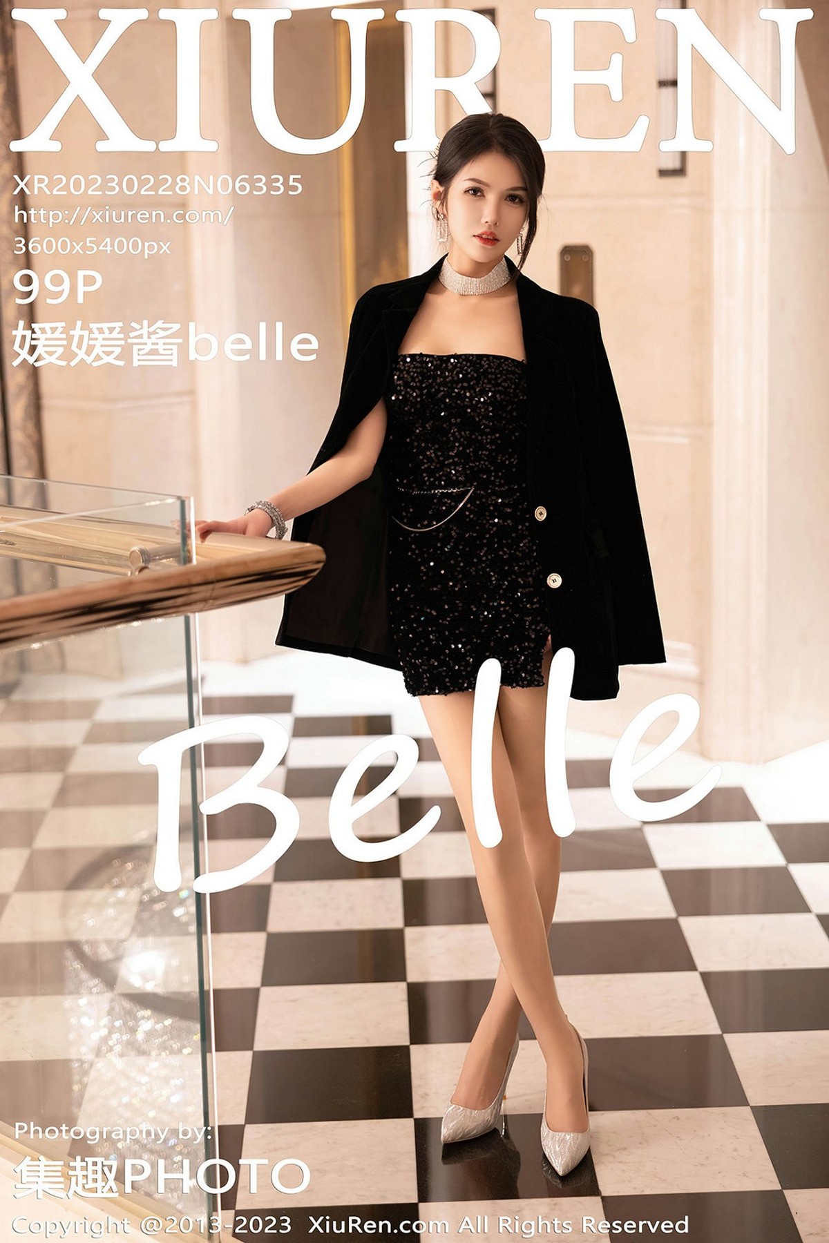 【XiuRen秀人網】2023.02.28 Vol.6335 媛媛醬belle 完整版無水印寫真【99P】 - 貼圖 - 絲襪美腿 -