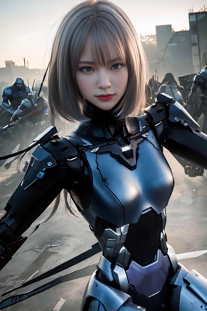 AI Generation Robot Princess