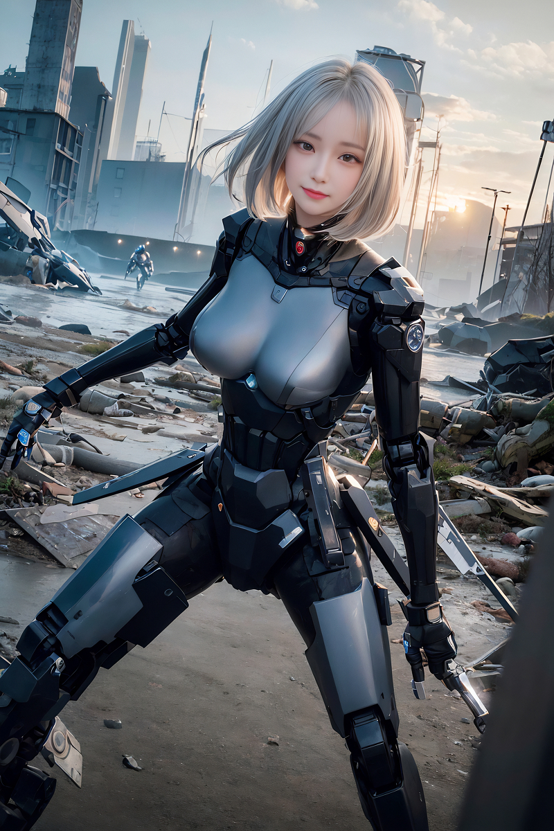 AI Generation Robot Princess
