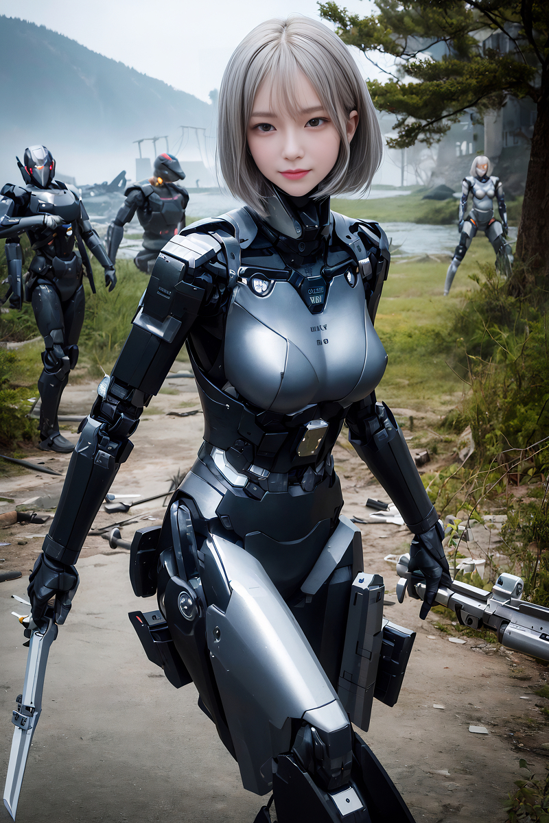 AI Generation Robot Princess