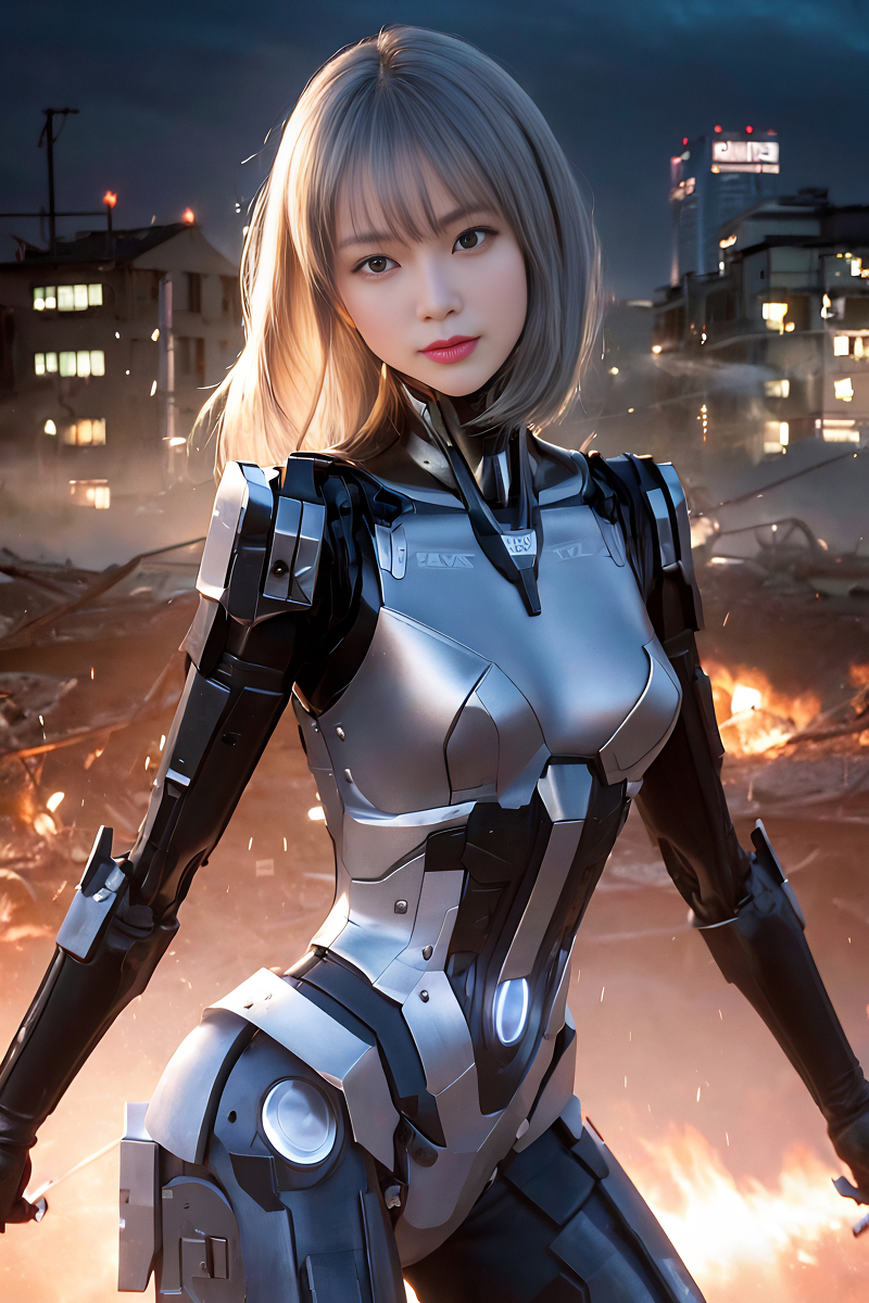 AI Generation Robot Princess