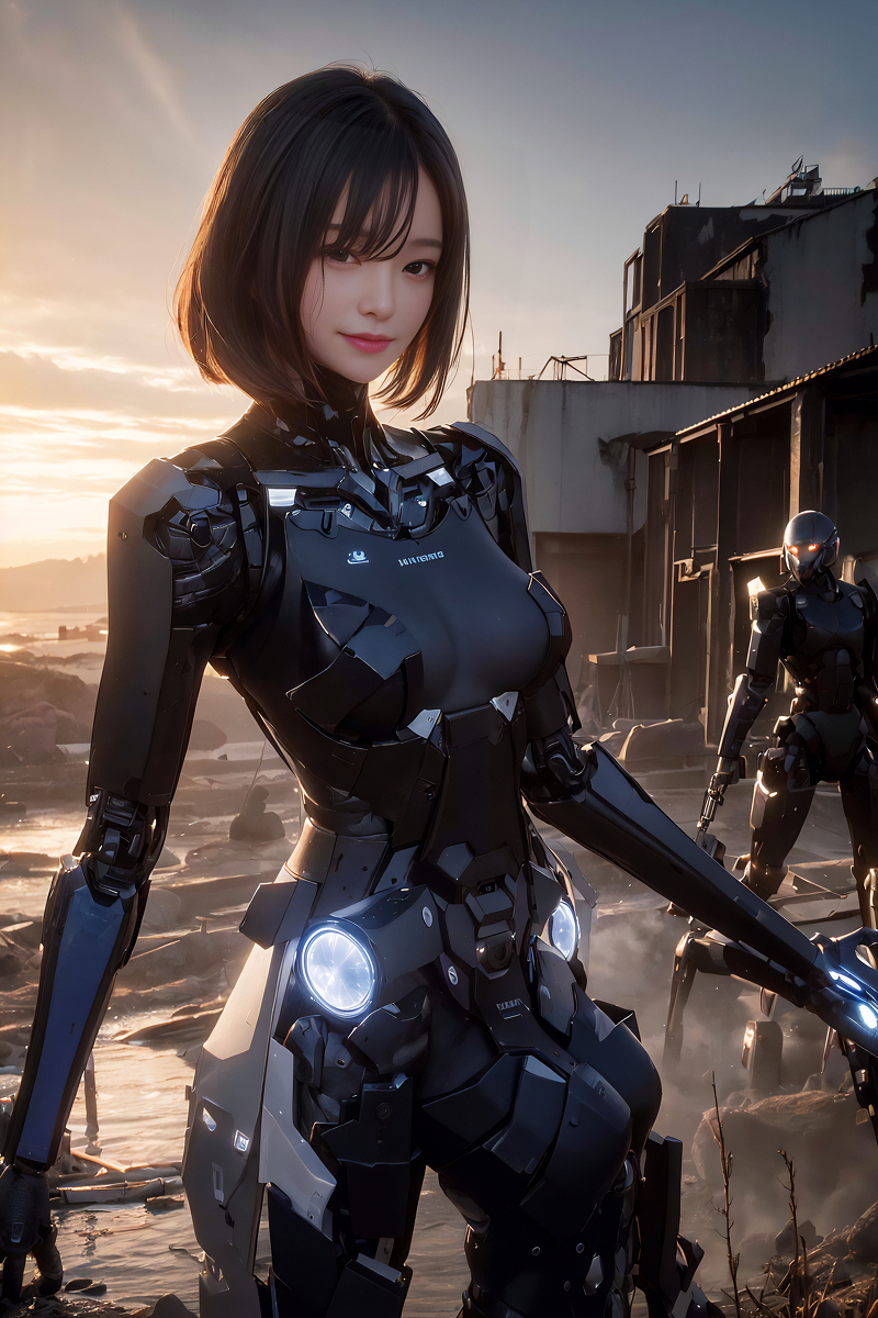 AI Generation Robot Princess