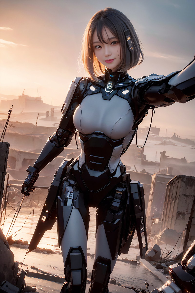AI Generation Robot Princess