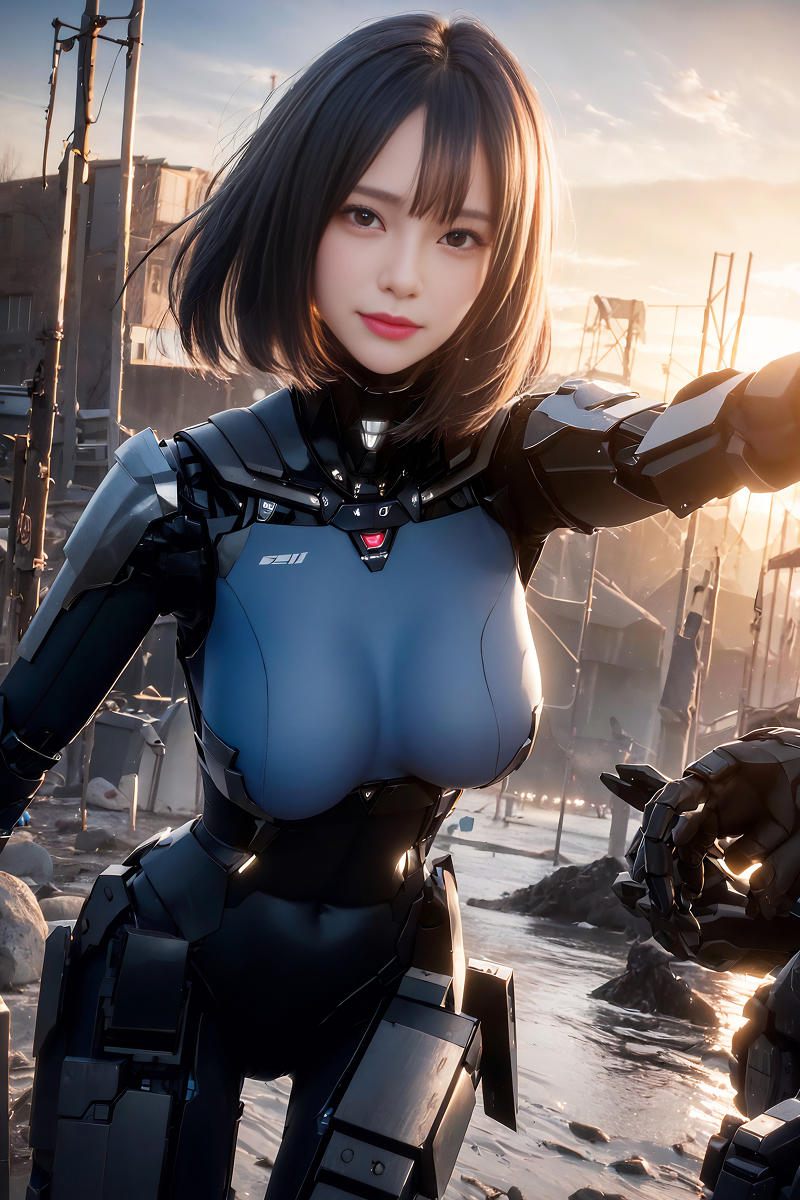 AI Generation Robot Princess