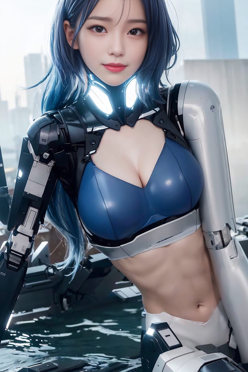 AI Generation Robot Princess