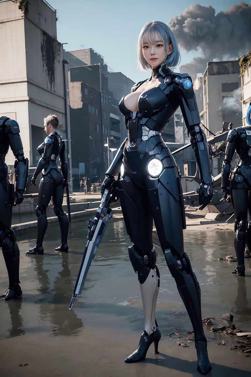 AI Generation Robot Princess