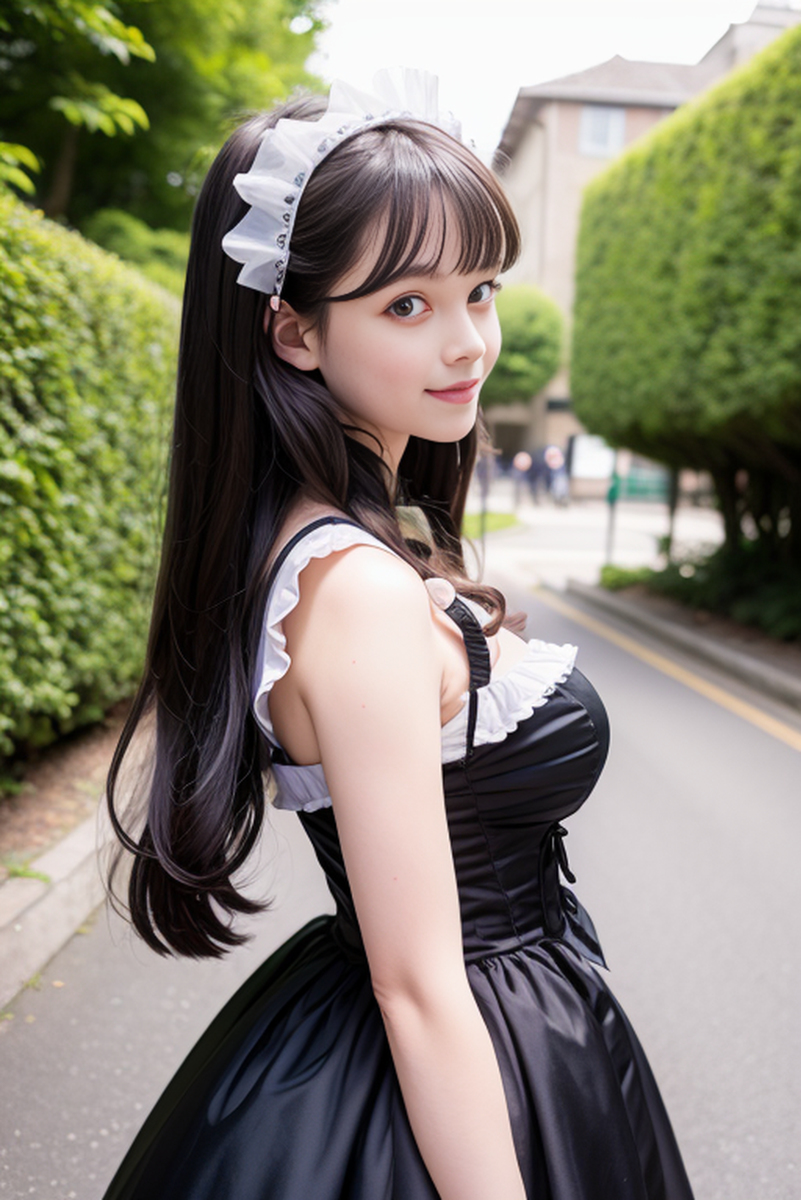 AI生成美女~maid (女僕-メイド)-4
